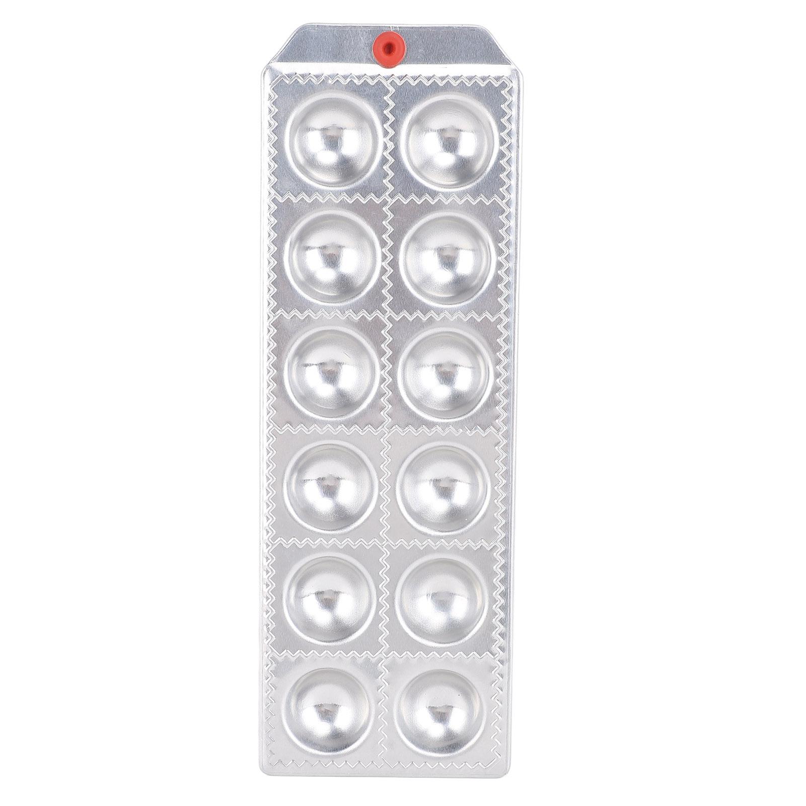 12 Hole Ravioli Maker Round Aluminum Alloy Easy Cleanup Time Saving Pasta Maker for Home Kitchen
12 Hole Ravioli Maker Round Aluminum Alloy Easy Cleanup Time Saving Pasta Maker for Home Kitchen