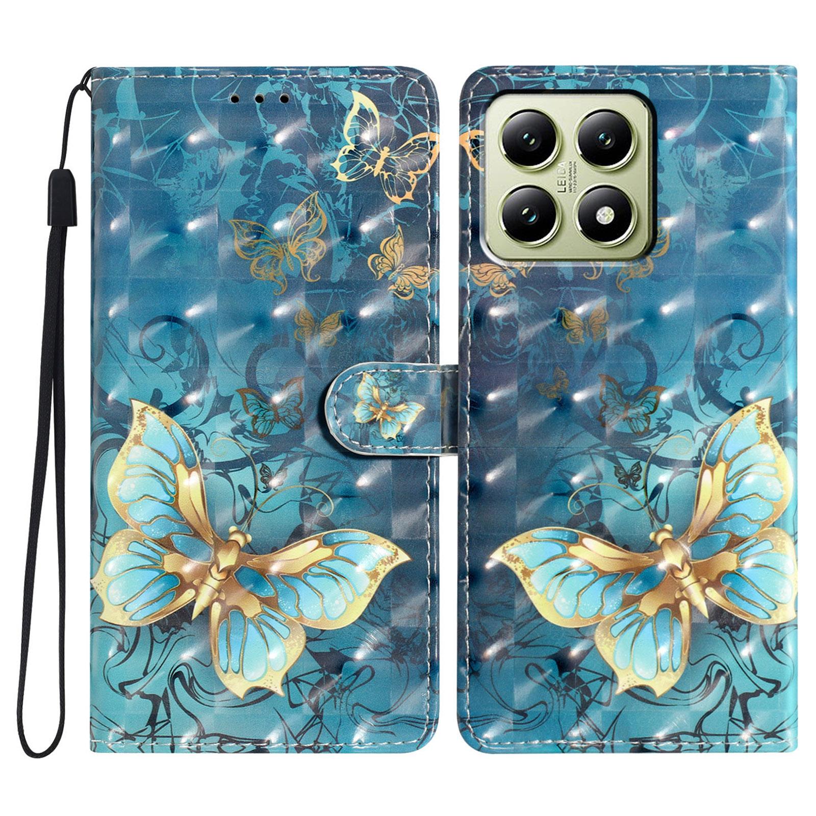 For Xiaomi 14T Case PU Leather Wallet Phone Cover 3D Pattern Printing Butterfly
For Xiaomi 14T Case PU Leather Wallet Phone Cover 3D Pattern Printing Butterfly