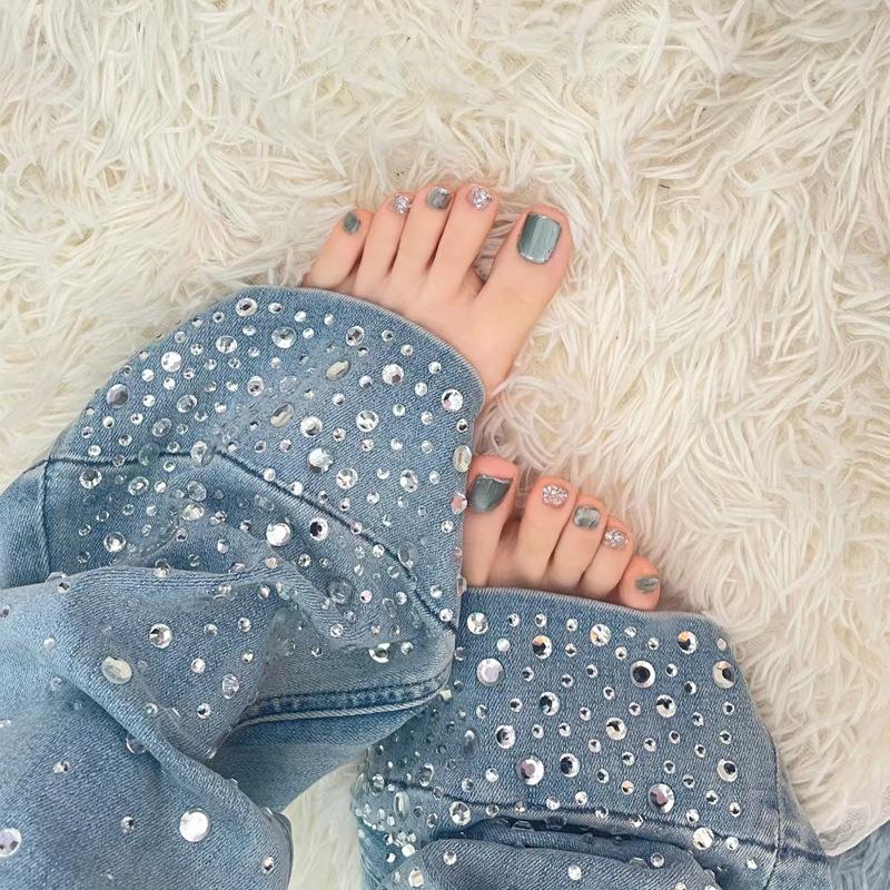 Summer Cat Eye Press-On Toenails - 24 Removable, Flashy Nail Art Pieces UV Gel Glue Version
Summer Cat Eye Press-On Toenails - 24 Removable, Flashy Nail Art Pieces UV Gel Glue Version