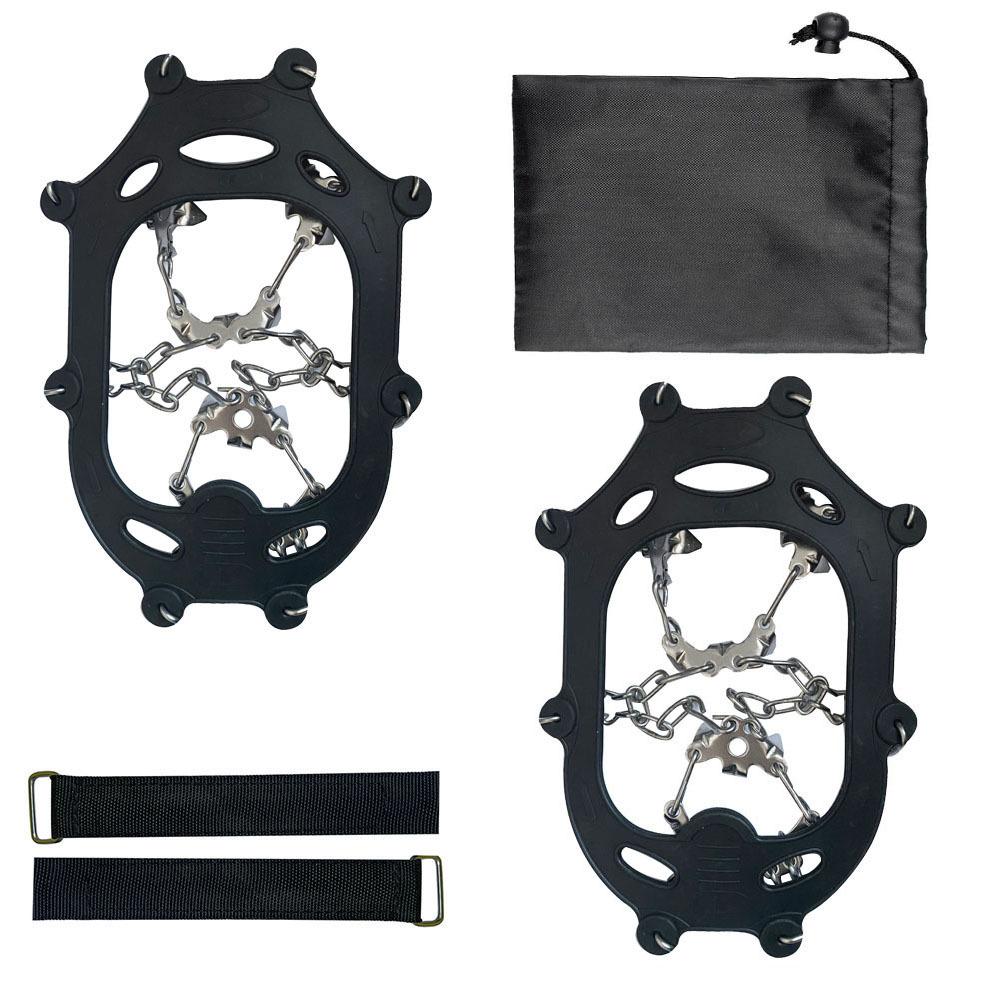 2 x Black Ice Cleats Traction Snow Grips Fit For Shoes and Boots 19 Steel Spikes
2 x Black Ice Cleats Traction Snow Grips Fit For Shoes and Boots 19 Steel Spikes