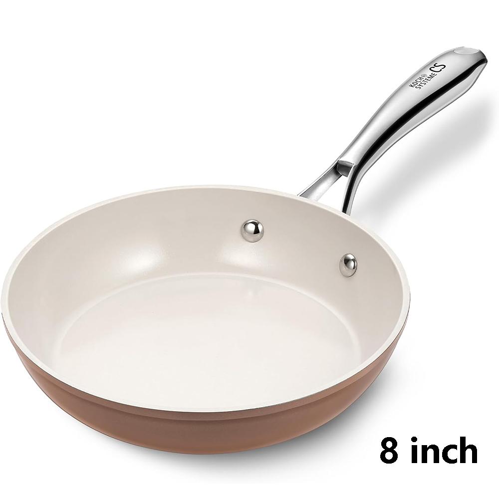 LMETJMA CS Nonstick Frying Pan Skillet Non Stick Skillet Kitchen Omelet Pan with Ceramic Coating Compatible with Induction
LMETJMA CS Nonstick Frying Pan Skillet Non Stick Skillet Kitchen Omelet Pan with Ceramic Coating Compatible with Induction
