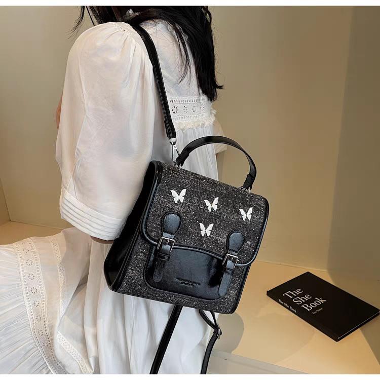 Backpacks Women Fashionable Niche Design Casual Korean Students schoolbags High-face Light Travel Backpack 21x8x19 чорний
Backpacks Women Fashionable Niche Design Casual Korean Students schoolbags High-face Light Travel Backpack 21x8x19 чорний