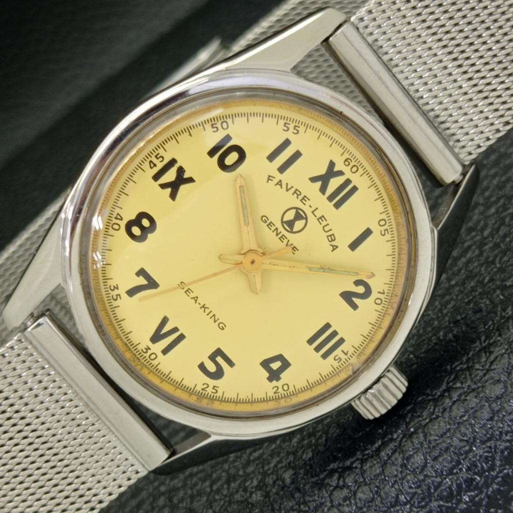 HAND-WINDING VINTAGE FAVRE LEUBA 101 SWISS MENS BEIGE COLOR DIAL WATCH a436406-2 R129-a436406
HAND-WINDING VINTAGE FAVRE LEUBA 101 SWISS MENS BEIGE COLOR DIAL WATCH a436406-2 R129-a436406
