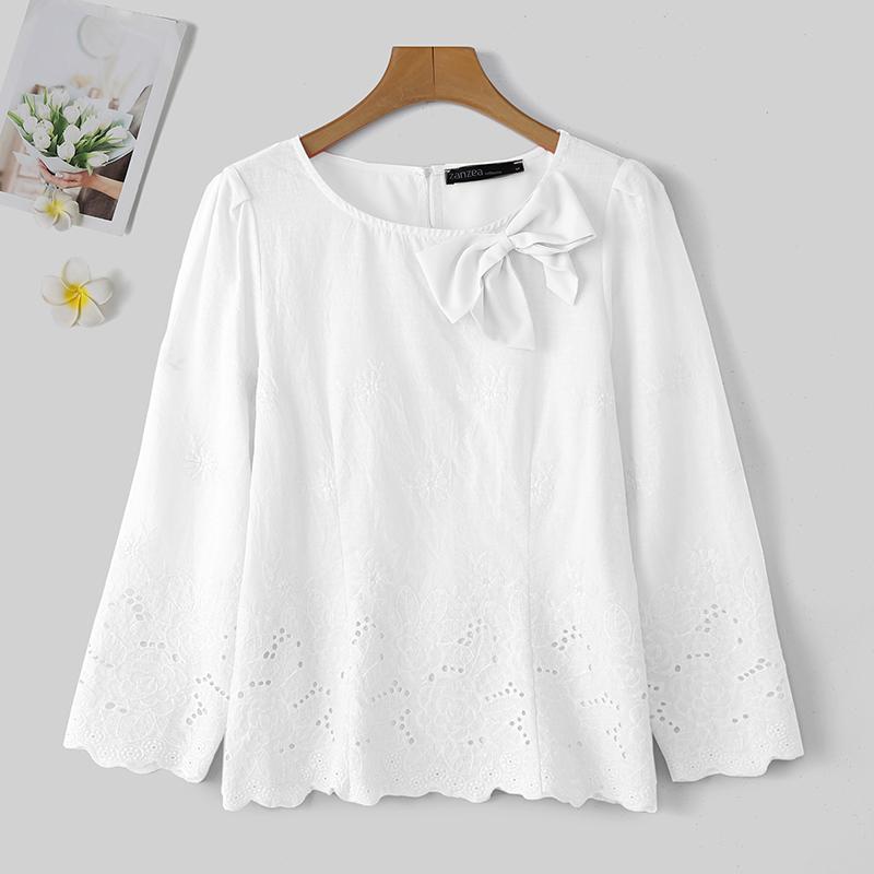 ZANZEA Women Casual Round Neck 3/4 Sleeve Loose Patchwork Blouse 4XL белый
ZANZEA Women Casual Round Neck 3/4 Sleeve Loose Patchwork Blouse 4XL белый