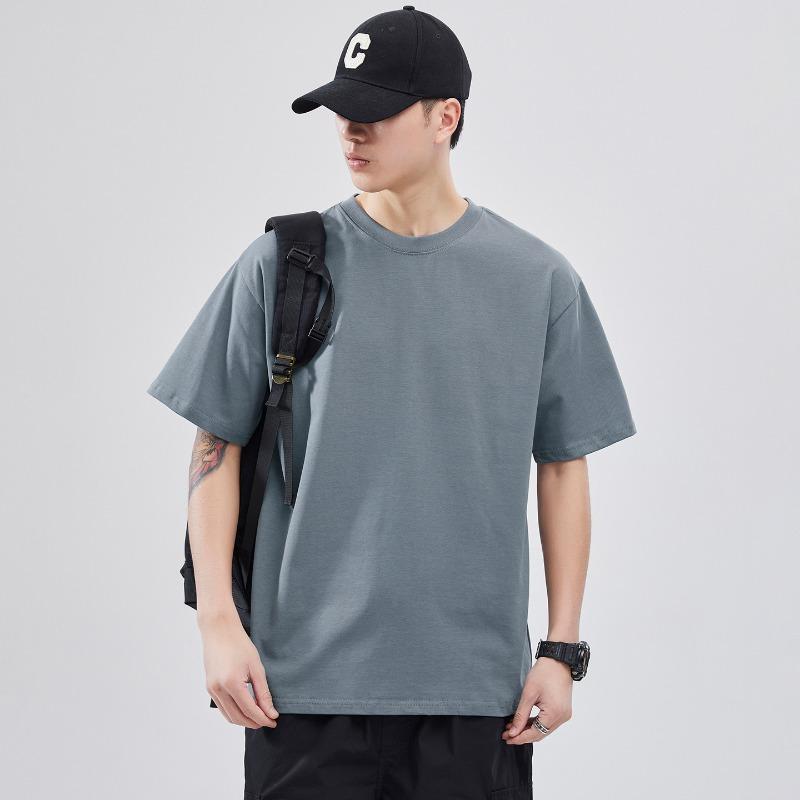 Men Color Block Drop Shoulder Short Sleeve T Shirt Casual Loose Fit Summer Top S сірий
Men Color Block Drop Shoulder Short Sleeve T Shirt Casual Loose Fit Summer Top S сірий
