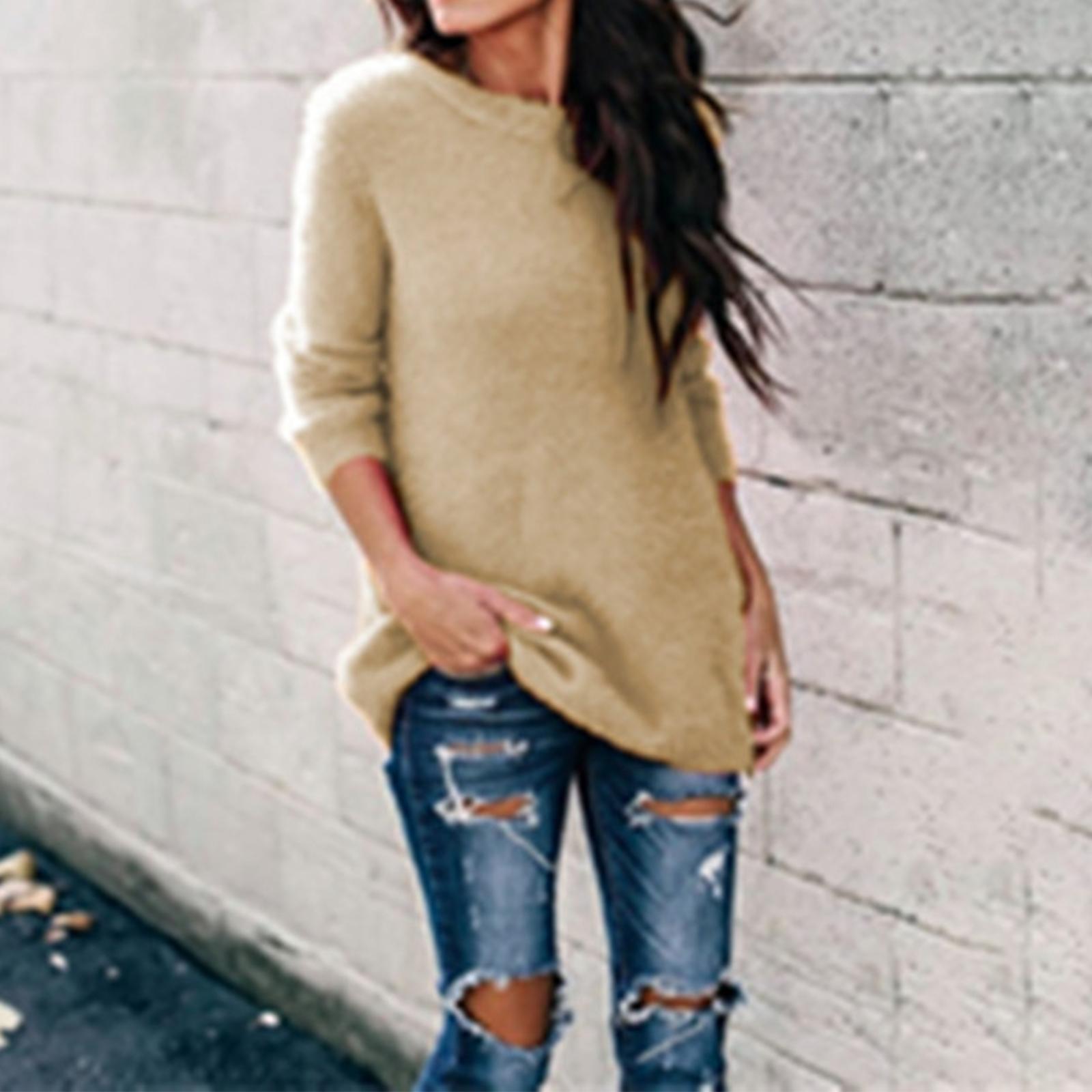 Жіночий модний топ з довгими рукавами однотонного кольору L бежевий
Жіночий модний топ з довгими рукавами однотонного кольору L бежевий