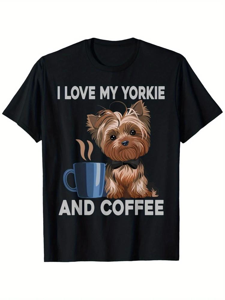 100% Cotton, Black Short Sleeve I Love My Yorkie and Coffee Graphic T-Shirt XL
100% Cotton, Black Short Sleeve I Love My Yorkie and Coffee Graphic T-Shirt XL
