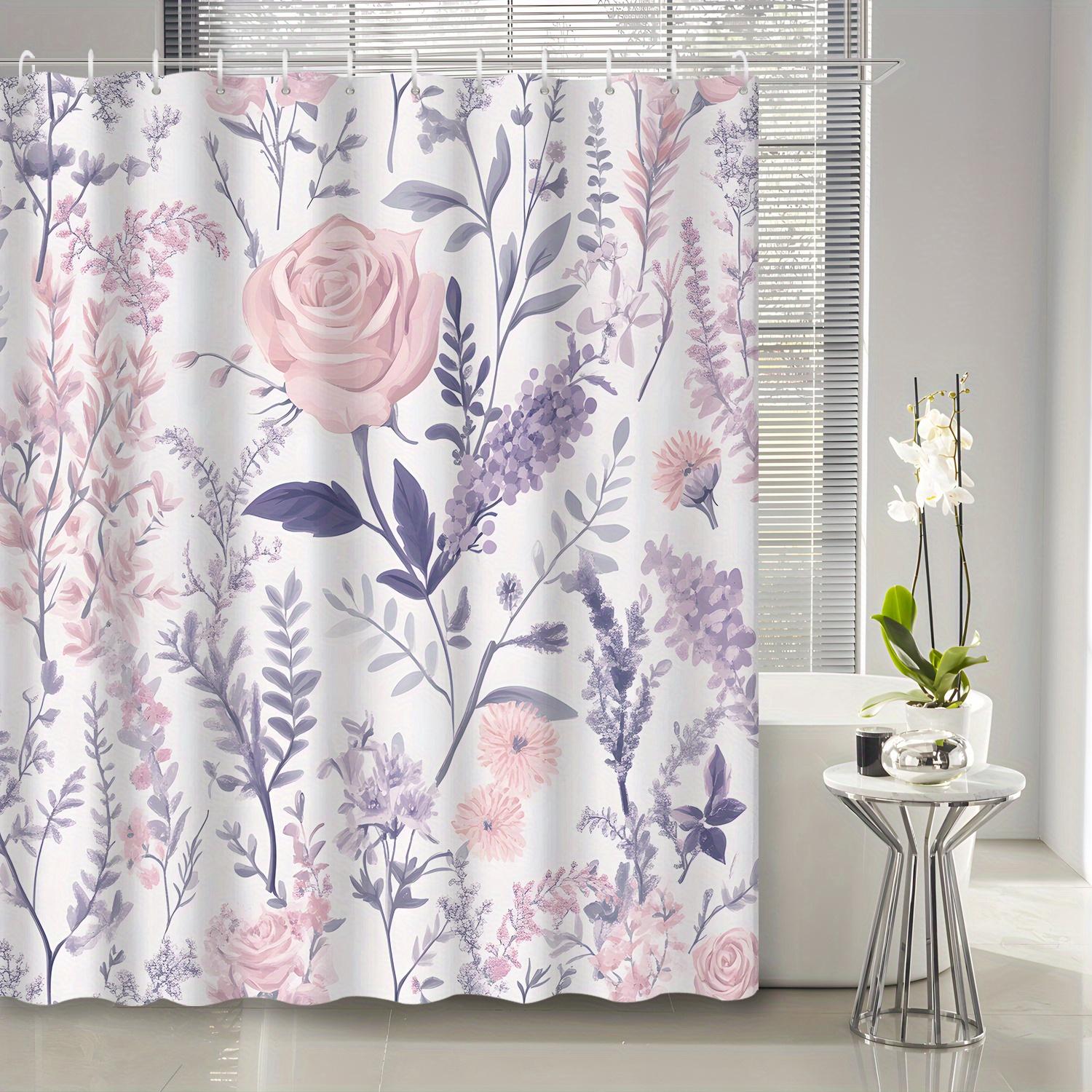 1Pc French Vintage Rose Plant Leaf Print Shower Curtain, Polyester Fabric, With Hook, Suitable For Bathroom Decoration W60H190(CM)-1 Pcs
1Pc French Vintage Rose Plant Leaf Print Shower Curtain, Polyester Fabric, With Hook, Suitable For Bathroom Decoration W60H190(CM)-1 Pcs