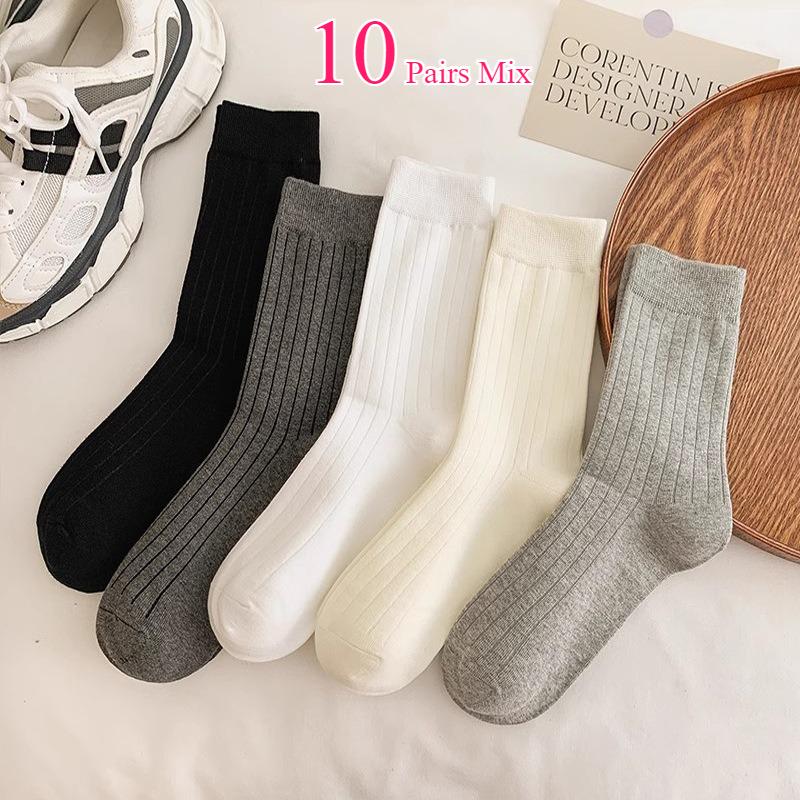 5/10 Pairs Spring Autumn Men Women Striped Round Neck Socks Breathable Comfortable Four Seasons Sports Leisure Man Female Socks One Size
5/10 Pairs Spring Autumn Men Women Striped Round Neck Socks Breathable Comfortable Four Seasons Sports Leisure Man Female Socks One Size
