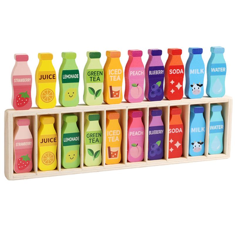 Wooden Multiplayer Drink Bottle Color Matching Game Memory Interactive Fun Parent-Child Board Game Educational Toys
Wooden Multiplayer Drink Bottle Color Matching Game Memory Interactive Fun Parent-Child Board Game Educational Toys