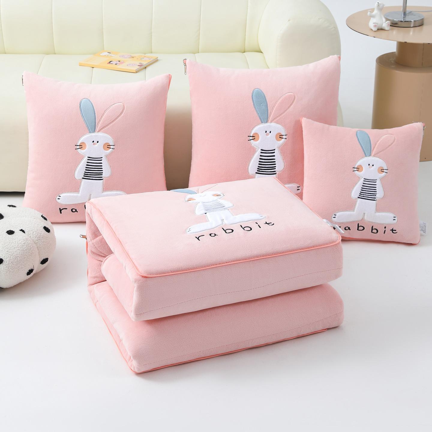 Warm Soft Multi-Function Air Conditioner Blanket Summer Quilt Thicken Double-Sided Flannel 2-in-1 Pillow Blanket for Car Travel 40x40cm(105X155cm) розовый
Warm Soft Multi-Function Air Conditioner Blanket Summer Quilt Thicken Double-Sided Flannel 2-in-1 Pillow Blanket for Car Travel 40x40cm(105X155cm) розовый