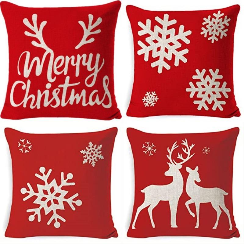 Рождественская наволочка, 4 предмета, рождественское украшение, наволочка с Санта-Оленем, снеговиком, деревенская зимняя праздничная наволочка 4pcs
Рождественская наволочка, 4 предмета, рождественское украшение, наволочка с Санта-Оленем, снеговиком, деревенская зимняя праздничная наволочка 4pcs
