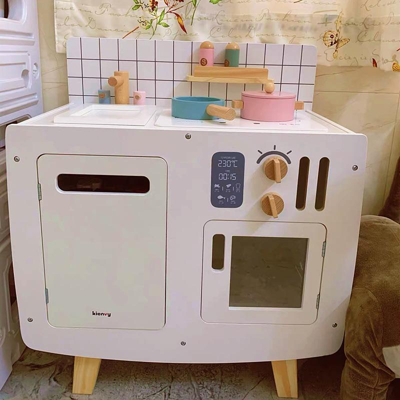 Children s Wooden Kitchen Toy Set with Playhouse, Refrigerator & Cooking Accessories for Boys & Girls
Children s Wooden Kitchen Toy Set with Playhouse, Refrigerator & Cooking Accessories for Boys & Girls