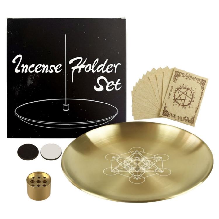 Stylish Round Incenses Stick Burners And Candle Tray Rustproof Stainless Steel Ritual Ceremony Accessories For Home Altar
Stylish Round Incenses Stick Burners And Candle Tray Rustproof Stainless Steel Ritual Ceremony Accessories For Home Altar