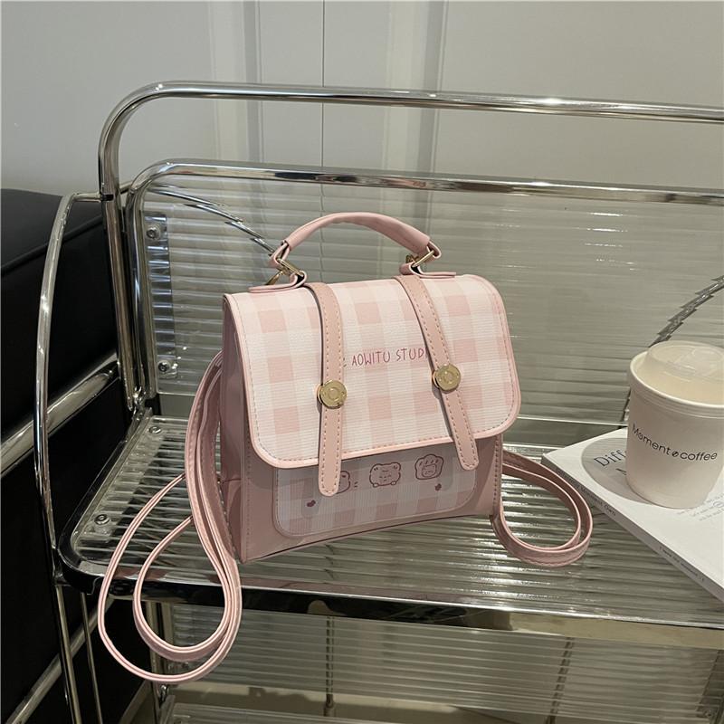 Trendy Korean version retro plaid pattern backpack female texture high temperament versatile casual backpack рожевий
Trendy Korean version retro plaid pattern backpack female texture high temperament versatile casual backpack рожевий
