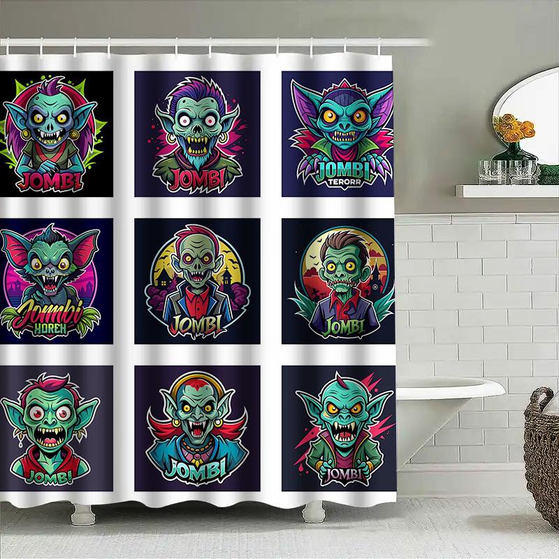 Tuniu Creepy Zombie Bat Shower Curtain Horror Theme Cool Halloween Decor Spooky Graphic Design W60H190(CM)-1 Pcs
Tuniu Creepy Zombie Bat Shower Curtain Horror Theme Cool Halloween Decor Spooky Graphic Design W60H190(CM)-1 Pcs