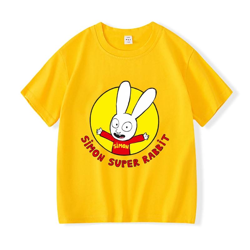 Simon Super Bunny T-Shirt Funny Kids Boys Round Neck Short Sleeve Top Spring Summer Girls Casual Cartoon Pattern Clothing 4XL
Simon Super Bunny T-Shirt Funny Kids Boys Round Neck Short Sleeve Top Spring Summer Girls Casual Cartoon Pattern Clothing 4XL
