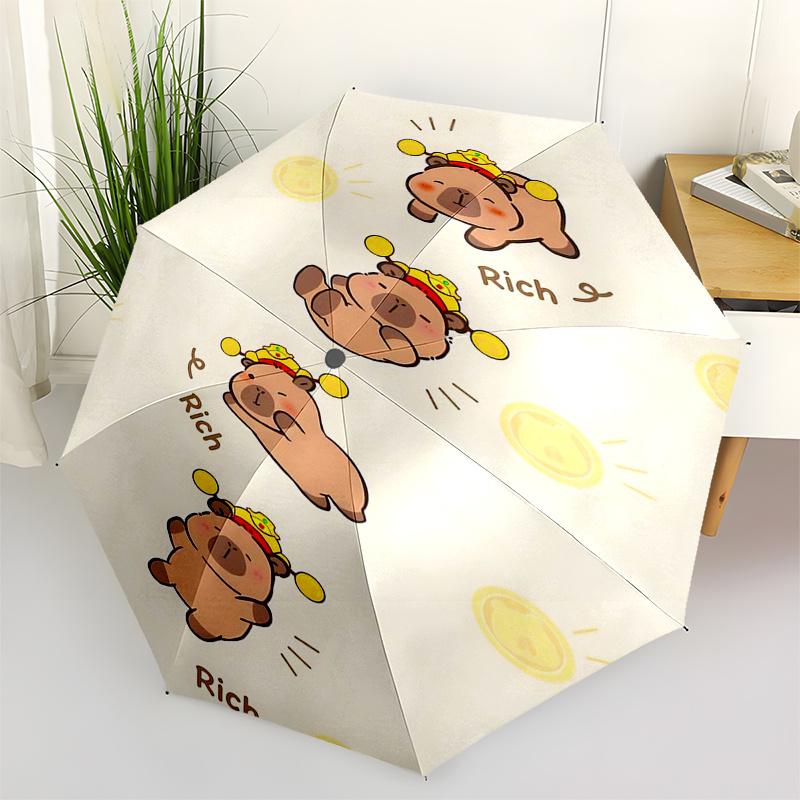 Capybara Themed Travel Umbrella-8 Ribs Automatic Opening and Closing, Portable Folding Design, Compact and Stylish Umbrella Suitable for Out
Capybara Themed Travel Umbrella-8 Ribs Automatic Opening and Closing, Portable Folding Design, Compact and Stylish Umbrella Suitable for Out
