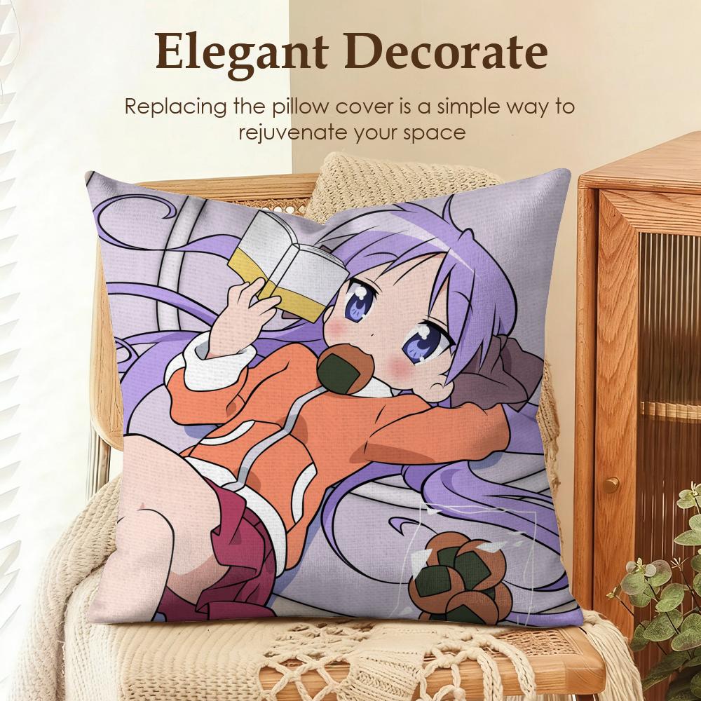 Anime LLucky Star Cushion Cover Natural Linen Organic Fabric DoubleSided Printing Sofa Home Decor Gift Pillow Case 30x30cm
Anime LLucky Star Cushion Cover Natural Linen Organic Fabric DoubleSided Printing Sofa Home Decor Gift Pillow Case 30x30cm