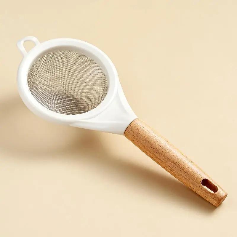 Stainless Steel Flour Sieve Sugar Powder Juice Soybean Milk Foam Filter Fine Screen Wooden Handle Household Kitchen Baking Tools
Stainless Steel Flour Sieve Sugar Powder Juice Soybean Milk Foam Filter Fine Screen Wooden Handle Household Kitchen Baking Tools
