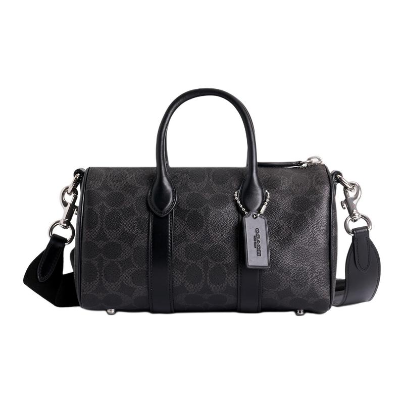 COACH COMPASS 25 Brand Print Artificial Leather Bowling Bag Shoulder Crossbody Handbag Medium Unisex Couple Style Black чорний
COACH COMPASS 25 Brand Print Artificial Leather Bowling Bag Shoulder Crossbody Handbag Medium Unisex Couple Style Black чорний