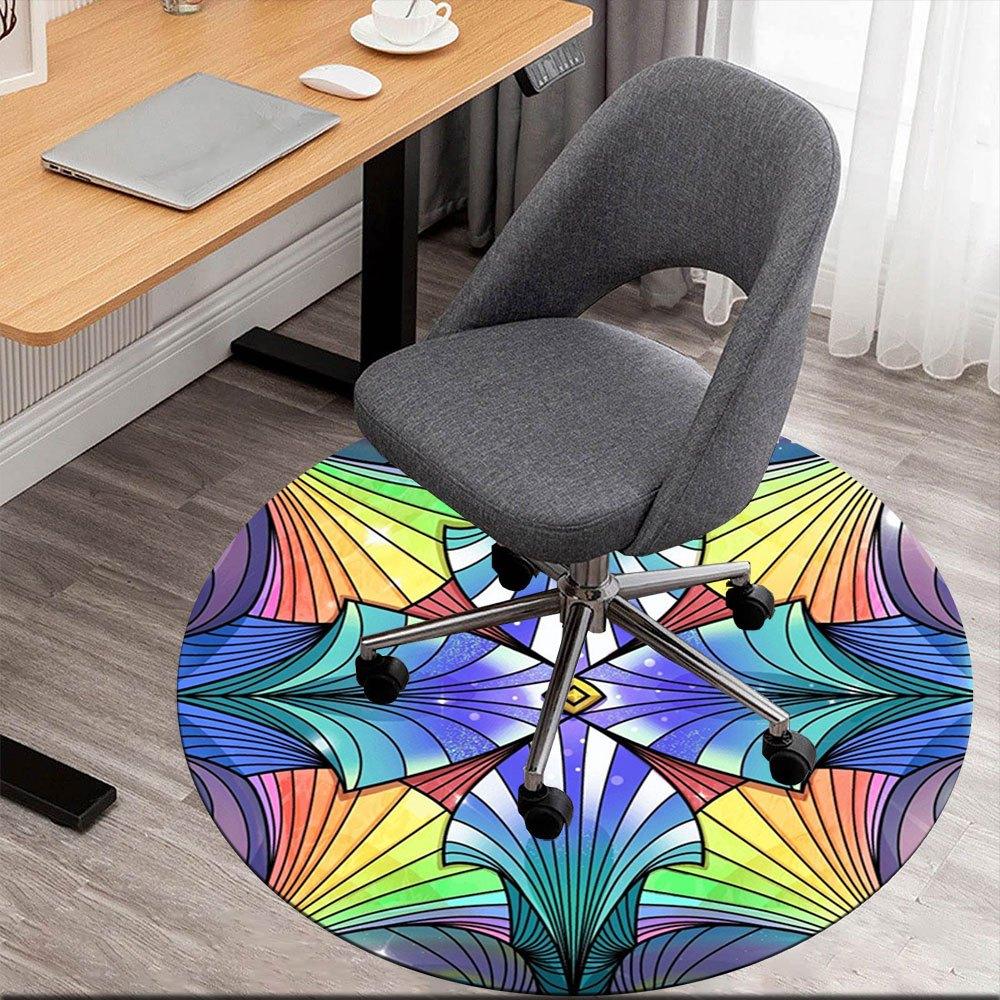 Vibrant Kaleidoscope Stained Glass Window ArtRound Non-Slip chair mat chair carpet for office Rugs for Office Decor Gift For Valentine s Day Mother s 80cm by 80cm
Vibrant Kaleidoscope Stained Glass Window ArtRound Non-Slip chair mat chair carpet for office Rugs for Office Decor Gift For Valentine s Day Mother s 80cm by 80cm