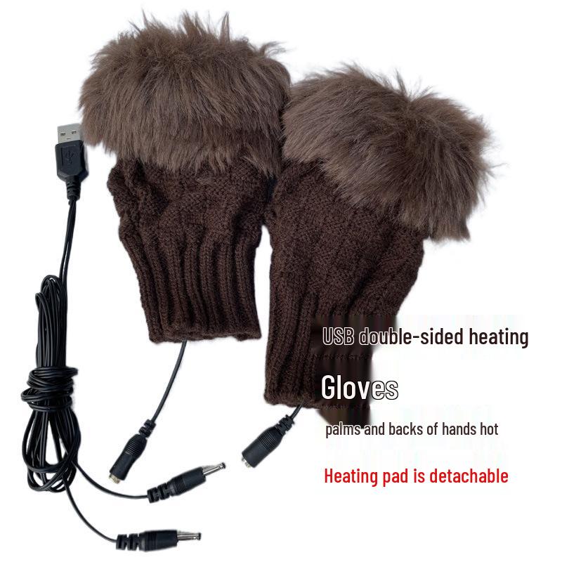 Artemis USB Heated Woolen Gloves with Removable Fur Lining - Dual-Sided Heating for Palm & Back of Hand One Size
Artemis USB Heated Woolen Gloves with Removable Fur Lining - Dual-Sided Heating for Palm & Back of Hand One Size
