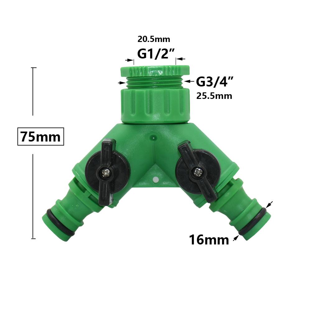 Garden Tap Water Splitter 1/2 3/4 Female Thread 2-Way Garden Hose Y Type Watering Adjustable Switch Water Controller Valve
Garden Tap Water Splitter 1/2 3/4 Female Thread 2-Way Garden Hose Y Type Watering Adjustable Switch Water Controller Valve