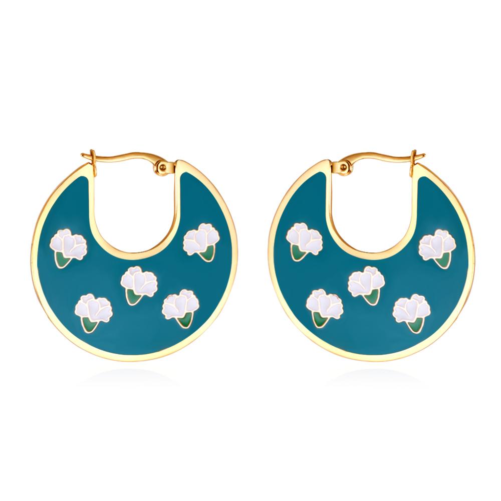 LUXUKISSKIDS Unique Trendy Woman s Hoops Earrings Blue Acrylic Green Purple Earrings Hyperbole Jewelry Floral Circles Earrings
LUXUKISSKIDS Unique Trendy Woman s Hoops Earrings Blue Acrylic Green Purple Earrings Hyperbole Jewelry Floral Circles Earrings