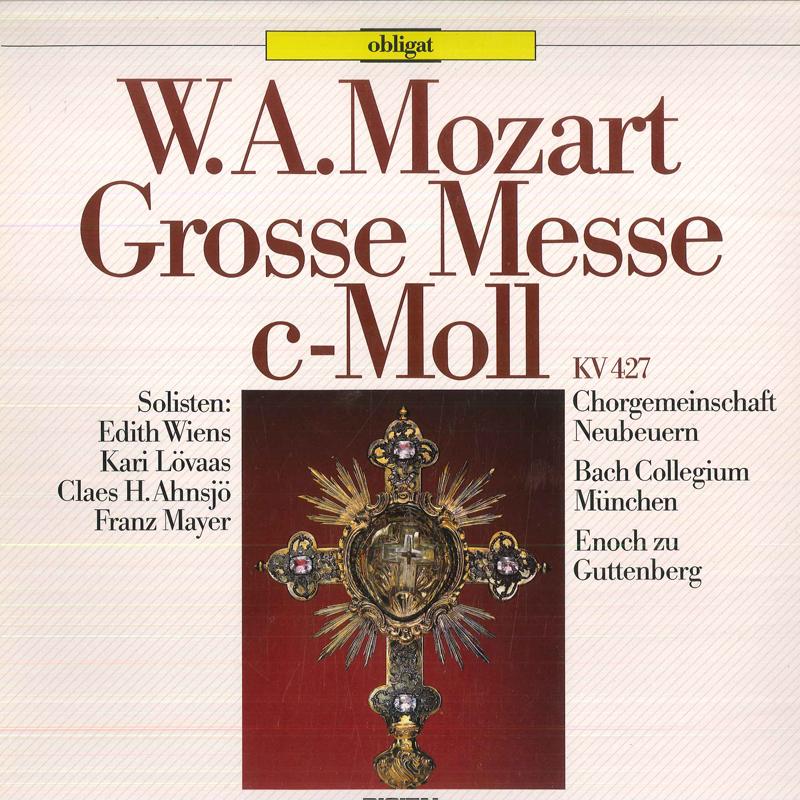 LP Record W. A. MOZART CHORGEMEINSCHAFT NEUB Grosse Messe C Moll KV 427 C7621700 OBLIGAT 1985 Germany Classical Used
LP Record W. A. MOZART CHORGEMEINSCHAFT NEUB Grosse Messe C Moll KV 427 C7621700 OBLIGAT 1985 Germany Classical Used