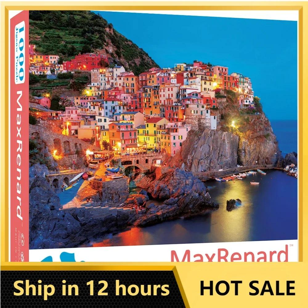 MaxRenard 68*49cm Jigsaw Puzzle 1000 Pieces Adults Cinque Terra Night View of Manarola Toy Home Wall Decoration Family Game Gift
MaxRenard 68*49cm Jigsaw Puzzle 1000 Pieces Adults Cinque Terra Night View of Manarola Toy Home Wall Decoration Family Game Gift