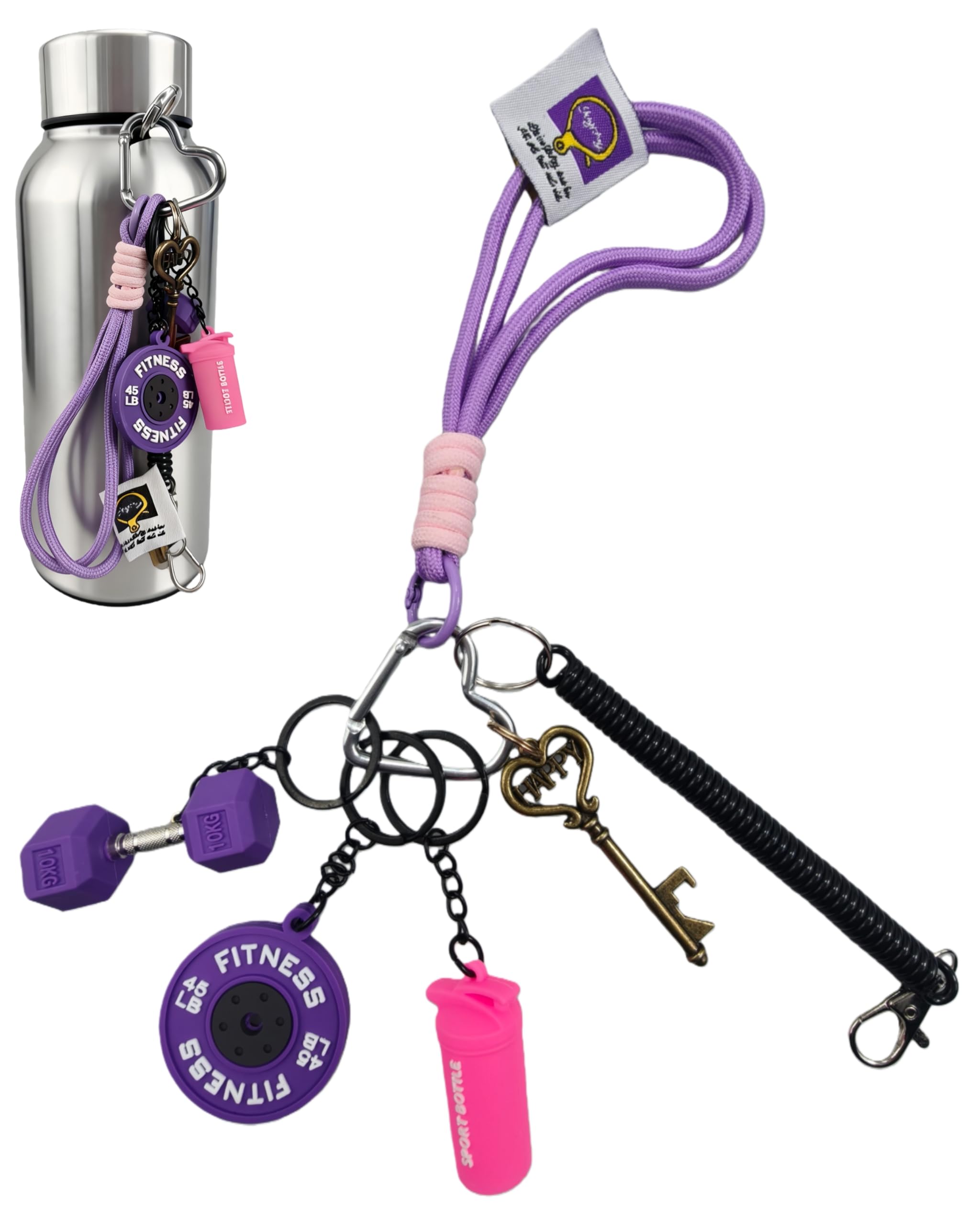 Azixcos Miniature Dumbbell Keychain for Women and Sports Fans Motivational Training Item, Barbell Charm, Bag Accessory, Gift for Women, Birthday,
Azixcos Miniature Dumbbell Keychain for Women and Sports Fans Motivational Training Item, Barbell Charm, Bag Accessory, Gift for Women, Birthday,