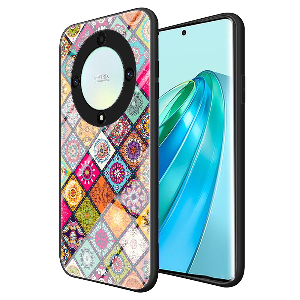 For Honor X9a 5G Flower Pattern Kickstand Phone Case PC+TPU+Tempered Glass Anti-drop Cover with Lanyard Color Pattern
For Honor X9a 5G Flower Pattern Kickstand Phone Case PC+TPU+Tempered Glass Anti-drop Cover with Lanyard Color Pattern