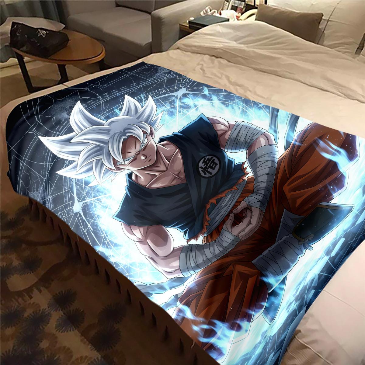 1 шт. Плед із фланелі з принтом Son Goku, Високоякісний, Для всіх сезонів, Декор для дому, Тепло та затишок, Ідеальний для різдвяних подарунків 80cm x 120cm
1 шт. Плед із фланелі з принтом Son Goku, Високоякісний, Для всіх сезонів, Декор для дому, Тепло та затишок, Ідеальний для різдвяних подарунків 80cm x 120cm