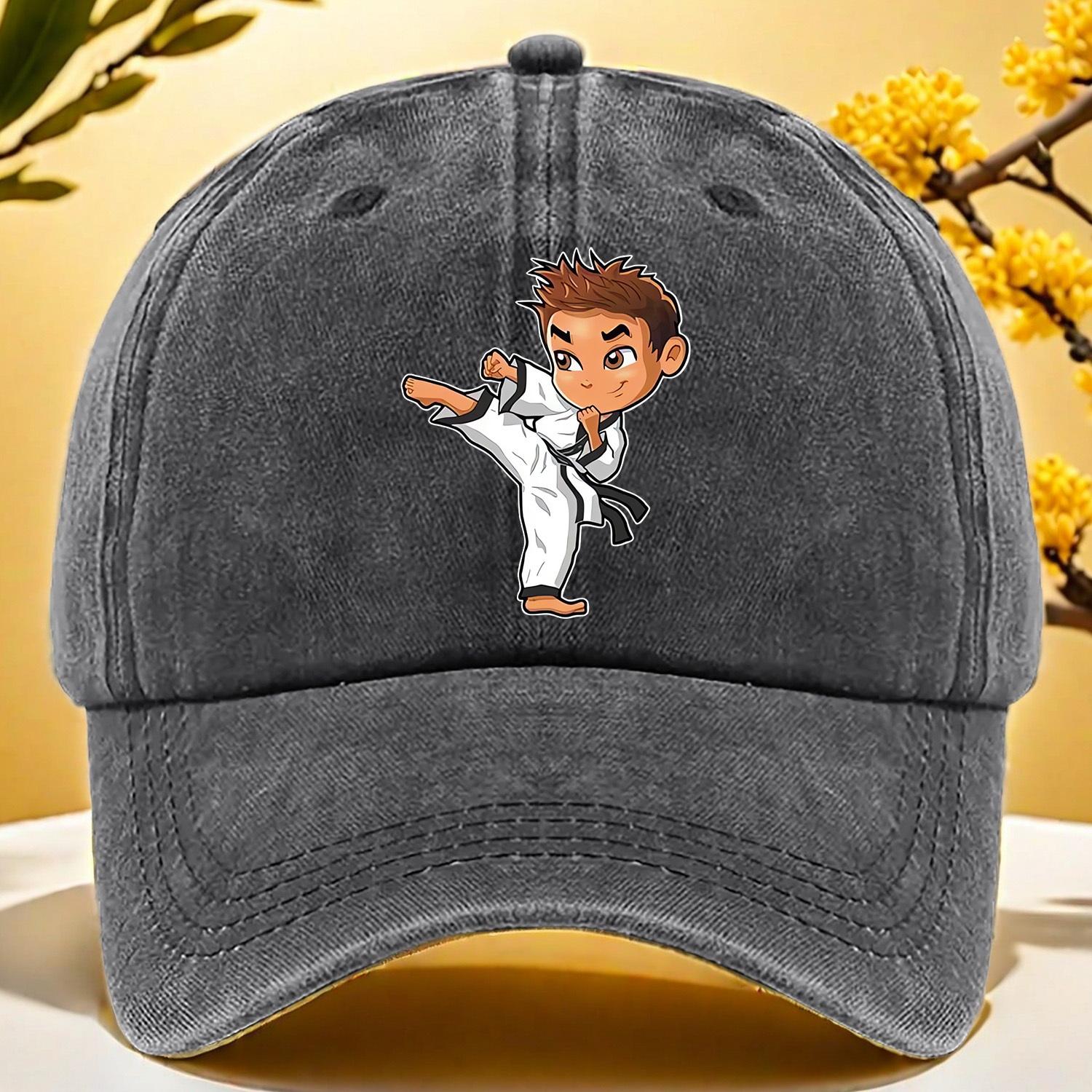 Karate Boy Print Baseball Cap Cartoon Martial Arts Theme Adjustable Size Lightweight Polyester Washable One Size
Karate Boy Print Baseball Cap Cartoon Martial Arts Theme Adjustable Size Lightweight Polyester Washable One Size