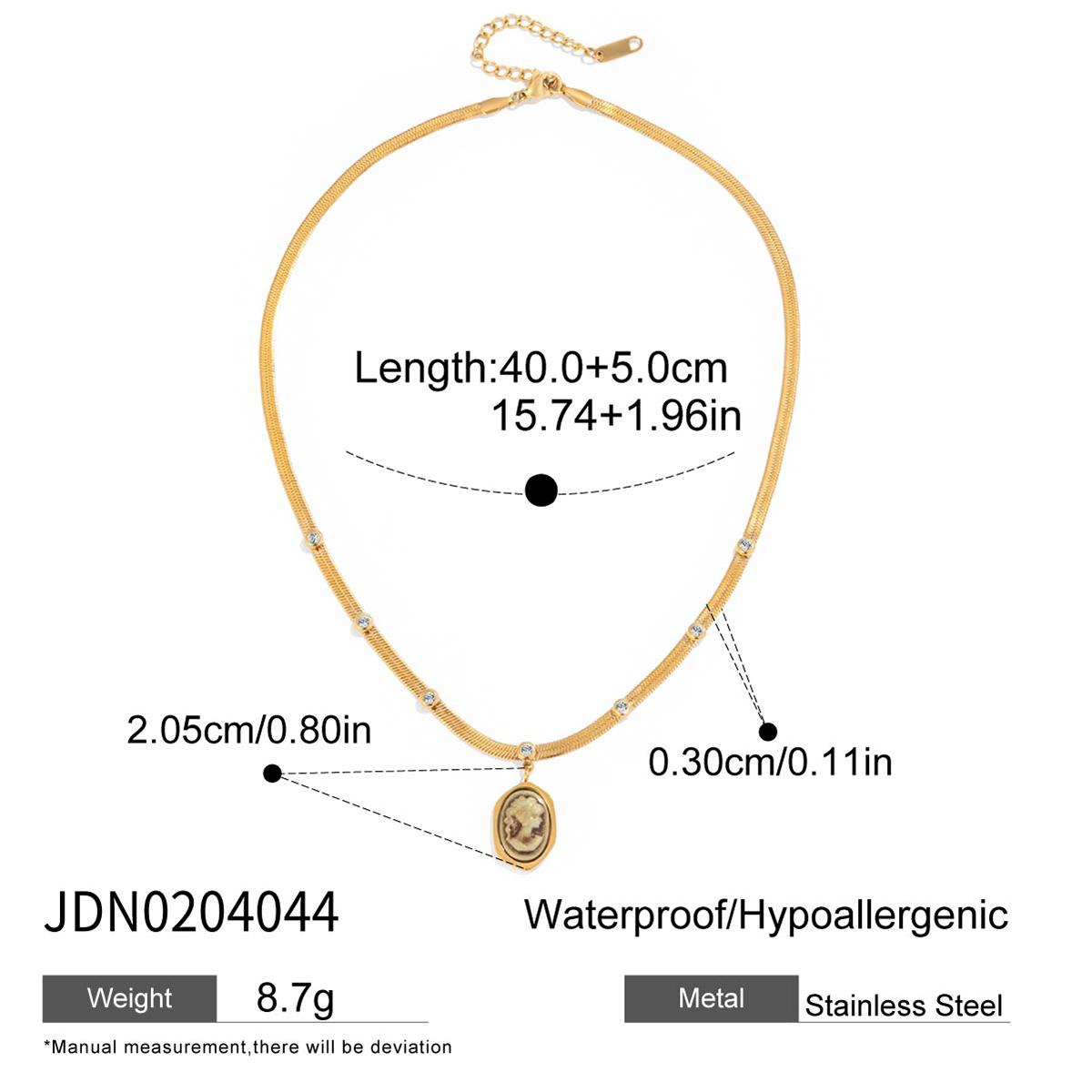 Youthway Fashion Zirconia + Resin Portrait Pendant Snake Chain Stainless Steel Hanging Freshwater Pearls Ladies Daily Necklace
Youthway Fashion Zirconia + Resin Portrait Pendant Snake Chain Stainless Steel Hanging Freshwater Pearls Ladies Daily Necklace