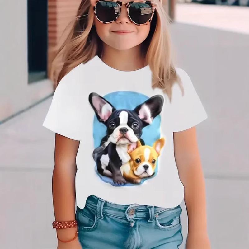 Summer New Casual Comfortable Fashionable Cute Animal Print Girls Round Neck Short Sleeve Top 160cm
Summer New Casual Comfortable Fashionable Cute Animal Print Girls Round Neck Short Sleeve Top 160cm