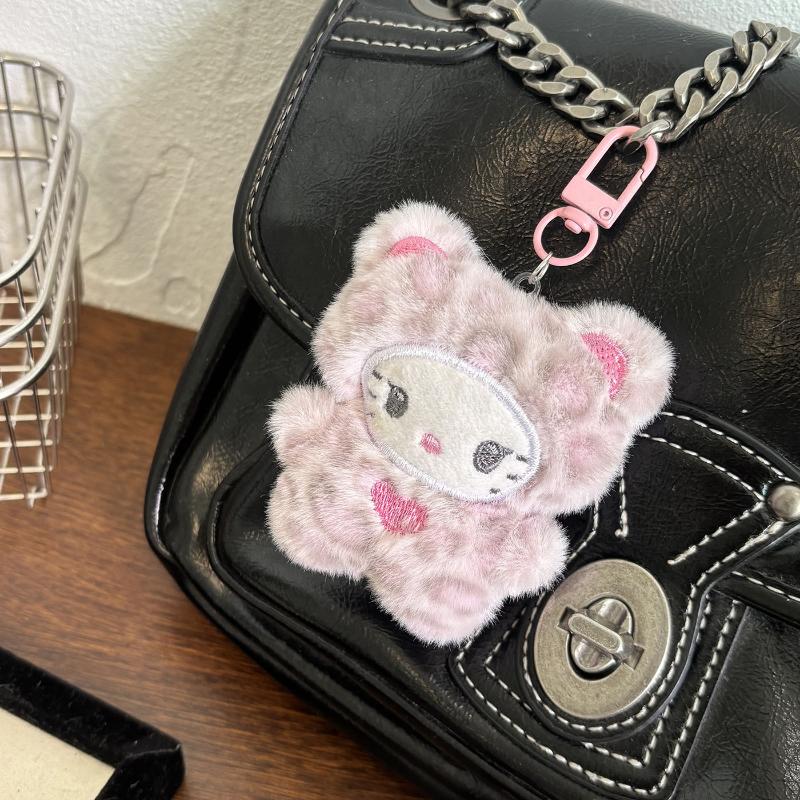 Cartoon Leopard Print Series Hello Kitty Keychain Kitty Cat Plush Doll Keyring Bag Pendant Decorations Gift
Cartoon Leopard Print Series Hello Kitty Keychain Kitty Cat Plush Doll Keyring Bag Pendant Decorations Gift