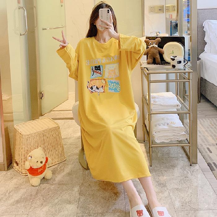 Симпатичные пижамы Ins с длинными рукавами для женщин - весна/осень, большие размеры (До 300 фунтов), Ночная рубашка средней длины 5XL
Симпатичные пижамы Ins с длинными рукавами для женщин - весна/осень, большие размеры (До 300 фунтов), Ночная рубашка средней длины 5XL