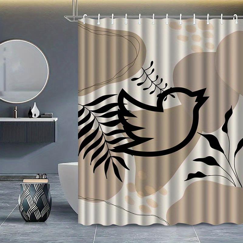 Floral And Bird Patterned Shower Curtain, Made Of Polyester Fabric Machine Washable, With Hooks Suitable For Bathroom Decoration W60H190(CM)-1 Pcs
Floral And Bird Patterned Shower Curtain, Made Of Polyester Fabric Machine Washable, With Hooks Suitable For Bathroom Decoration W60H190(CM)-1 Pcs