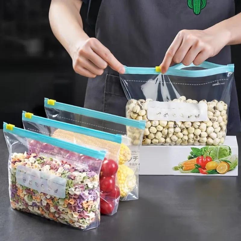 Пластиковые пакеты с застежкой-молнией, пакеты для хранения продуктов, многоразовый органайзер для холодильника, контейнер для хранения фруктов и зерна, сохраняющий свежесть, пластиковый
Пластиковые пакеты с застежкой-молнией, пакеты для хранения продуктов, многоразовый органайзер для холодильника, контейнер для хранения фруктов и зерна, сохраняющий свежесть, пластиковый