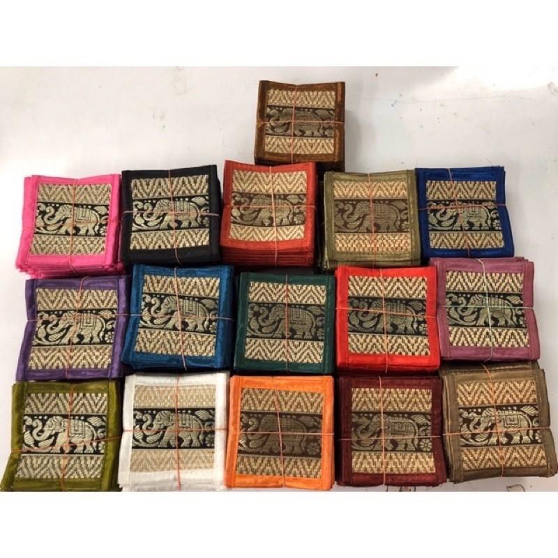 Elephant Mats Drink Coasters Thai Silk Reed Mats Dining Table Coasters Souvenir Gift Present Handmade Handcraft Random 6 pcs
Elephant Mats Drink Coasters Thai Silk Reed Mats Dining Table Coasters Souvenir Gift Present Handmade Handcraft Random 6 pcs