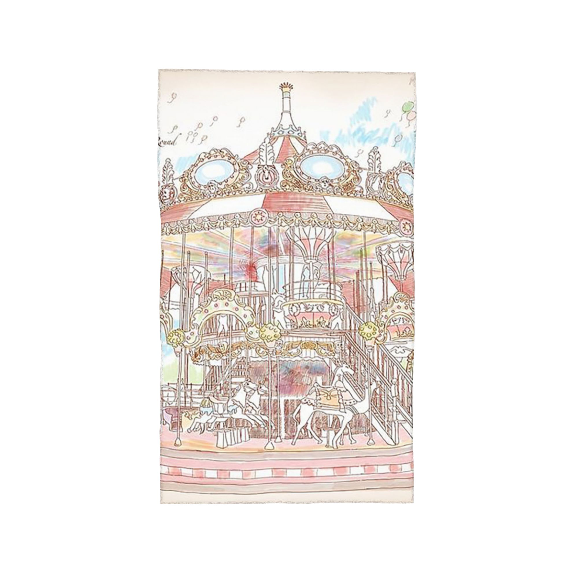 Pastel Circus Carousel Soft Face Towel Quick Dry Pool Bath Cotton Towels Breathable W40*H60(CM)
Pastel Circus Carousel Soft Face Towel Quick Dry Pool Bath Cotton Towels Breathable W40*H60(CM)
