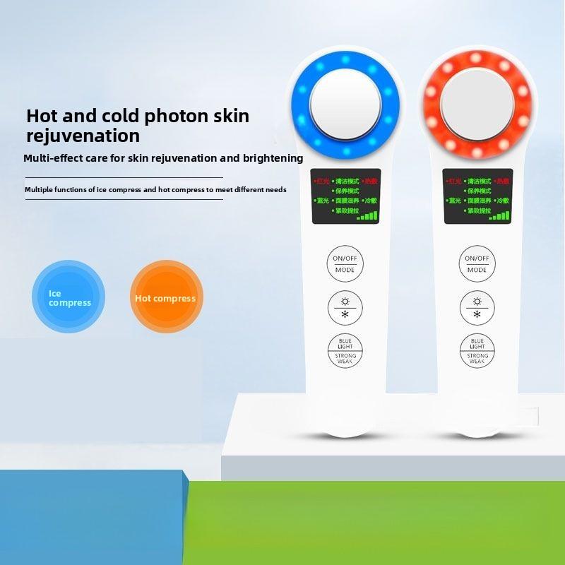 Hot and Cold Compress Color Light Introducer, Cleansing Electronic Beauty Massager, Facial Beauty Instrument, Photon Rejuvenation Spectrometer
Hot and Cold Compress Color Light Introducer, Cleansing Electronic Beauty Massager, Facial Beauty Instrument, Photon Rejuvenation Spectrometer