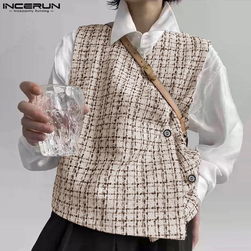 INCERUN Men V Neck Front Cross Sleeveless Waistcoat Texture Plaid Vest Coats 2XL чёрный
INCERUN Men V Neck Front Cross Sleeveless Waistcoat Texture Plaid Vest Coats 2XL чёрный