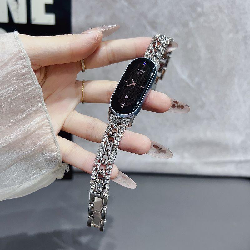 Блискучі металеві ремінці-ланцюжки для Mi Band 10 9 8 Ремінці Металевий браслет з діамантами для Mi Watch 8Pro 9Pro Ремінець Redmi Watch 6 5 4 Mi Band 8Pro 9Pro срібний
Блискучі металеві ремінці-ланцюжки для Mi Band 10 9 8 Ремінці Металевий браслет з діамантами для Mi Watch 8Pro 9Pro Ремінець Redmi Watch 6 5 4 Mi Band 8Pro 9Pro срібний