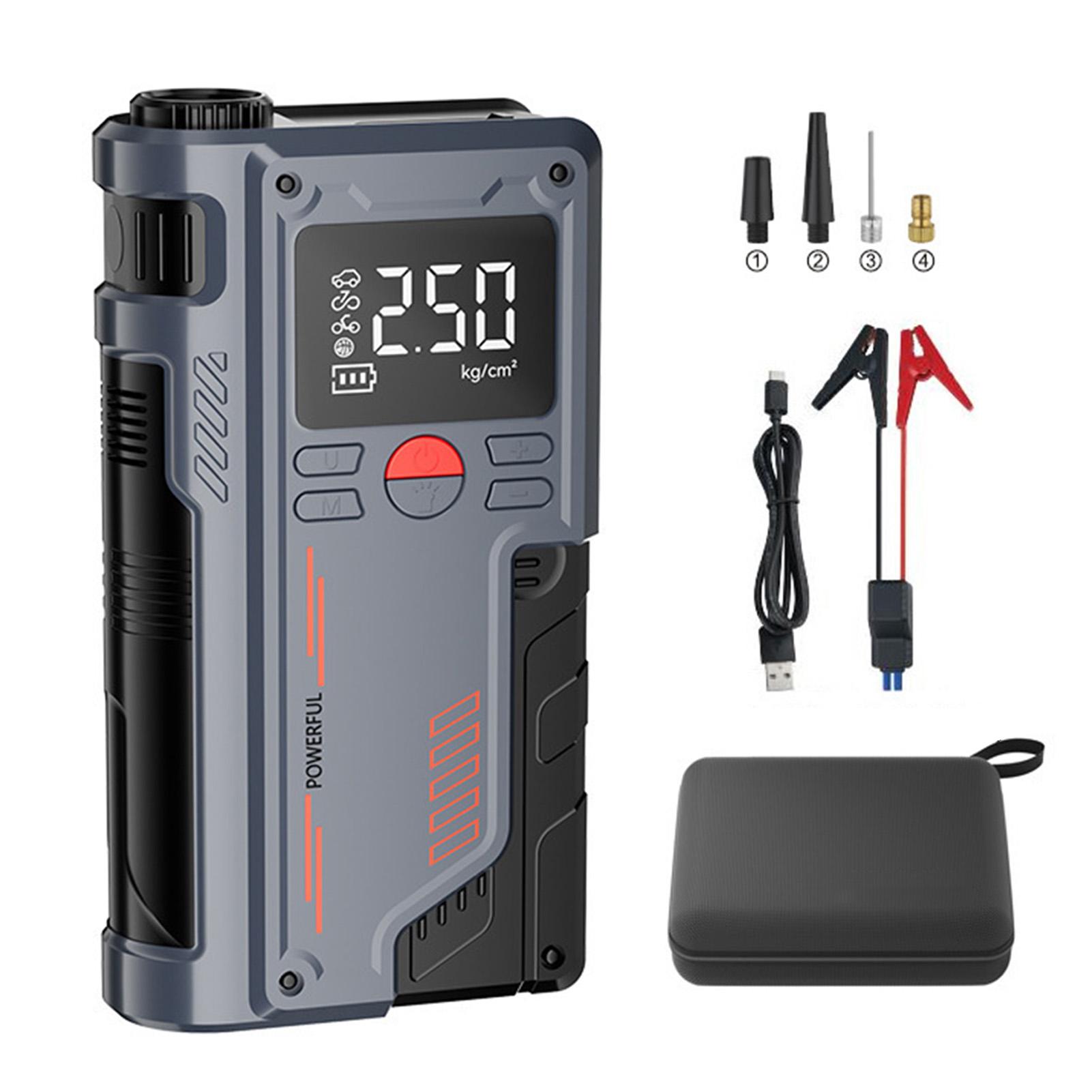Car Battery Jump Starter with Air Compressor Portable Digital Display Jump Starter Electric Air Pump Enhanced Safety for Ball серебряный
Car Battery Jump Starter with Air Compressor Portable Digital Display Jump Starter Electric Air Pump Enhanced Safety for Ball серебряный