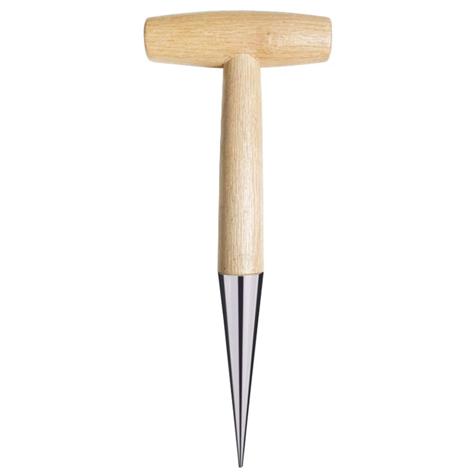 Gardening T-Type Fertilizer Hole Puncher With Wooden-Handle For Planting Tools Silver
Gardening T-Type Fertilizer Hole Puncher With Wooden-Handle For Planting Tools Silver