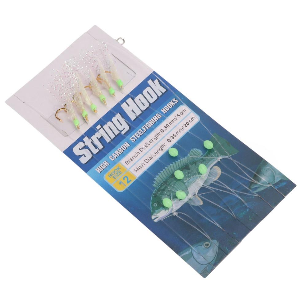 5 Sets Soft Fish Skin Fishing Rigs with 6 Hooks Fishing Lure Rigs Saltwater Fishing 12#
5 Sets Soft Fish Skin Fishing Rigs with 6 Hooks Fishing Lure Rigs Saltwater Fishing 12#