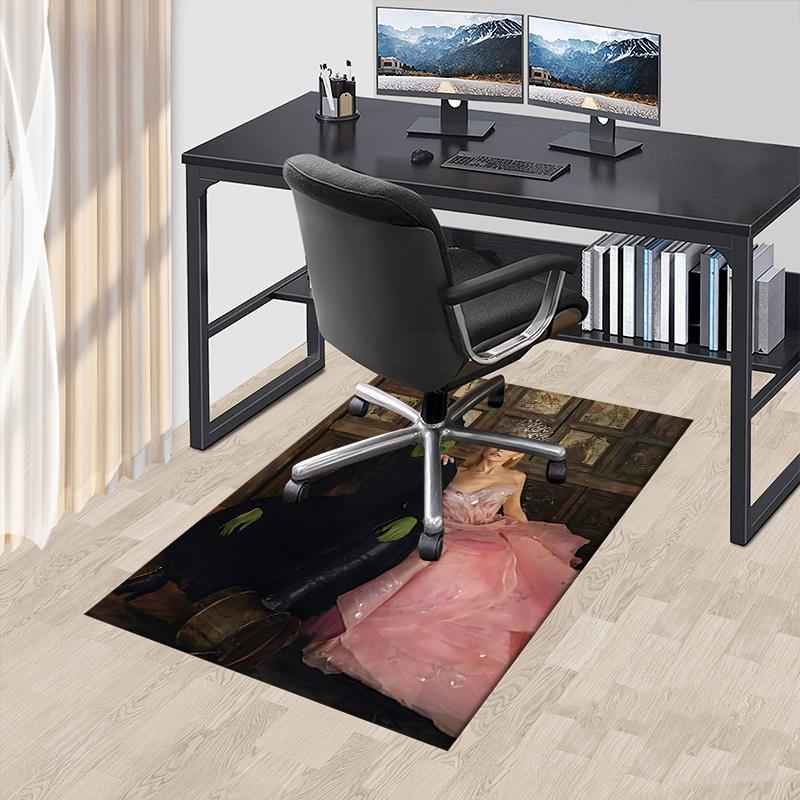 Wicked, Princess Pattern Polyester Office Carpet Chair Mats, Home Decor Dormitory Floor Protector with Anti-Skid Backing, Large Area Coverag 60cm by 90cm
Wicked, Princess Pattern Polyester Office Carpet Chair Mats, Home Decor Dormitory Floor Protector with Anti-Skid Backing, Large Area Coverag 60cm by 90cm